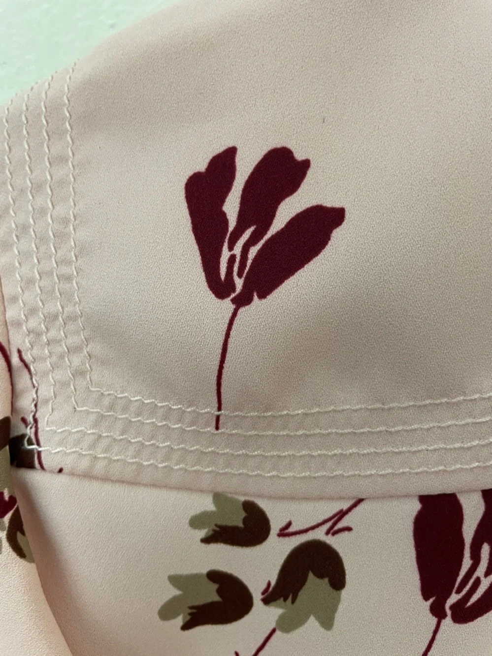 Joie NWT Blush Pink Floral Ruffle Sleeve Top feminine S - Picture 5 of 7